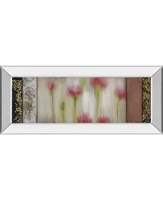 Classy Art Rain Flower I by Dysart Mirror Framed Print Wall Art, 18" x 42"