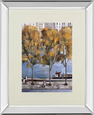 Classy Art Autumn in Paris by Didier Lourenco Mirror Framed Print Wall Art, 34" x 40"
