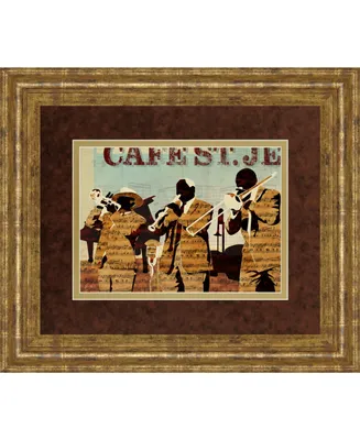 Classy Art Cafe Saint Jean by Kyle Mosher Framed Print Wall Art, 34" x 40"