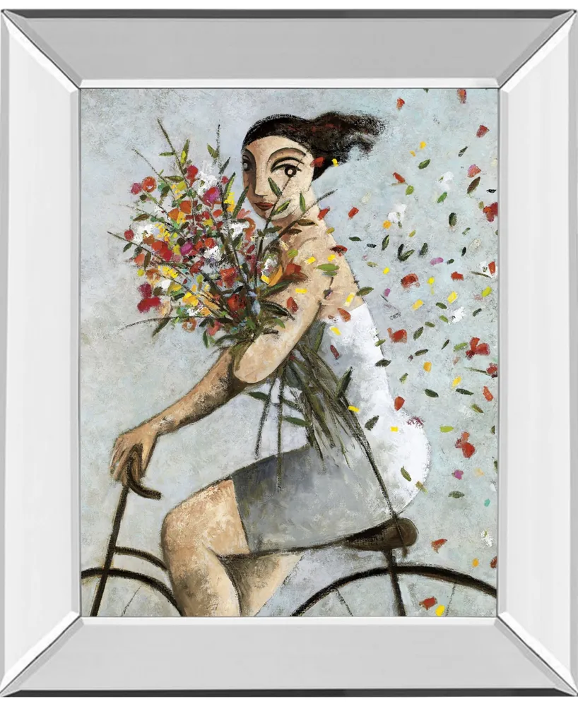 Classy Art Petals by Lourenco Mirror Framed Print Wall Art, 22" x 26"