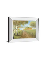 Classy Art Rural Route I by A. Fisk Mirror Framed Print Wall Art, 22" x 26"