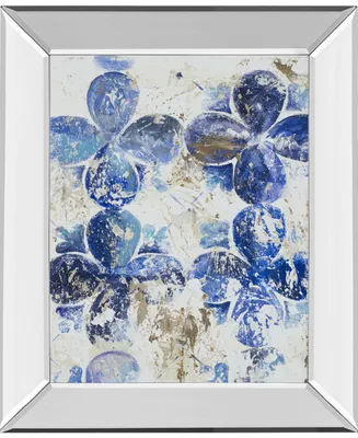 Classy Art Blue Quatrefoil Iii by Patricia Pinto Mirror Framed Print Wall Art, 22" x 26"
