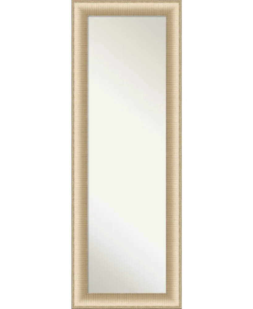 Amanti Art Elegant Brushed Honey on The Door Full Length Mirror, 18.75" x 52.75"