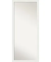 Amanti Art Vanity Framed Floor/Leaner Full Length Mirror, 27.38" x 63.38"