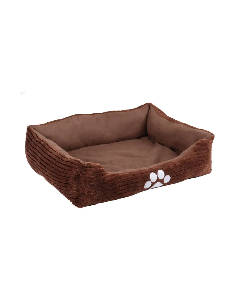 Happycare Textiles Orthopedic Rectangle Bolster Pet Bed