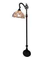 Amora Lighting Tiffany-Style Reading Floor Lamp