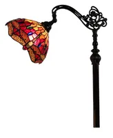 Amora Lighting Tiffany Style Dragonfly Reading Floor Lamp