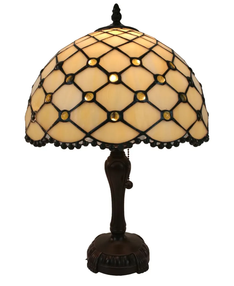 Amora Lighting Tiffany Style Jewel Table Lamp