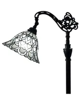 Amora Lighting Tiffany Style Adjustable Floor Lamp