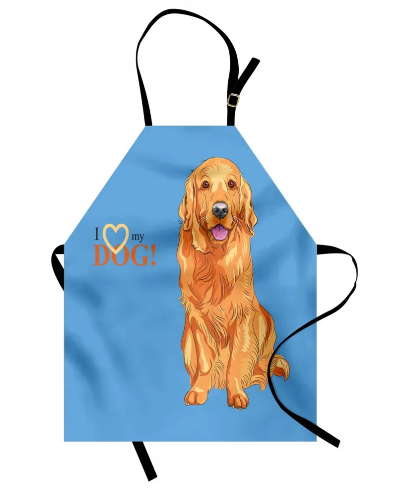 Ambesonne Golden Retriever Apron