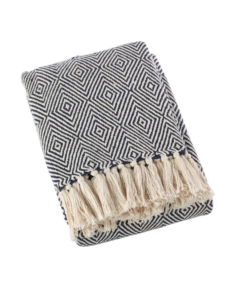 Saro Lifestyle Diamond Weave Throw