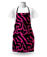 Ambesonne Pink Zebra Apron