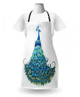 Ambesonne Peacock Apron