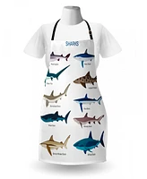 Ambesonne Shark Apron