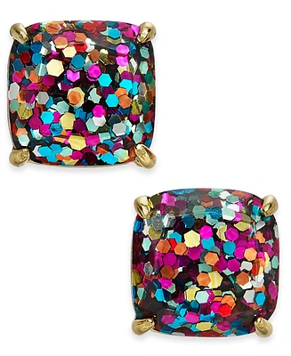 Kate Spade New York Glitter Crystal Square Stud Earrings