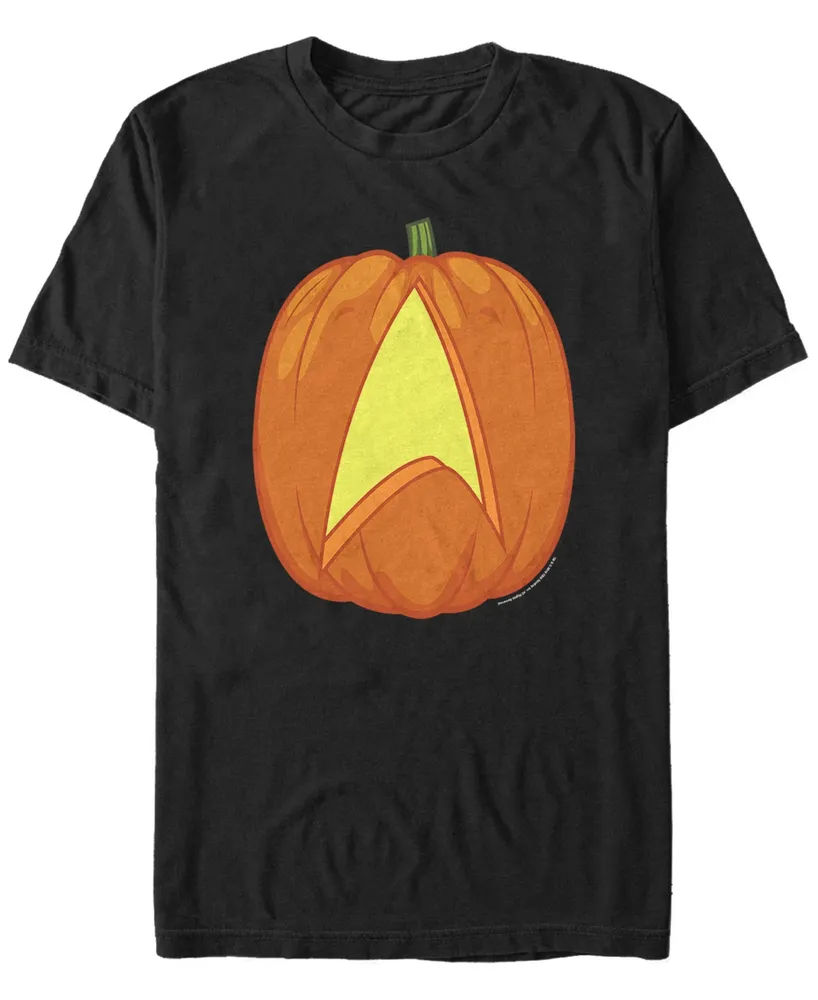 Star Trek Men's Carved Pumpkin Logo Short Sleeve T-Shirt