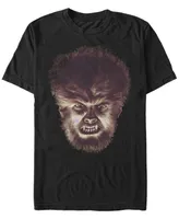 Universal Monsters Men's Angry Wolfman Big Face Short Sleeve T-Shirt