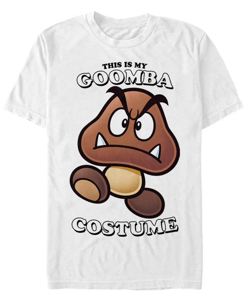 Fifth Sun Nintendo Men's Super Mario Goomba Halloween Costume Short Sleeve T -Shirt