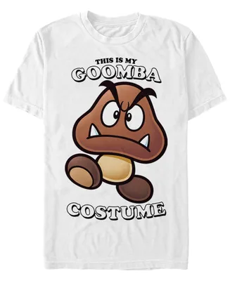 Nintendo Men's Super Mario Goomba Halloween Costume Short Sleeve T-Shirt