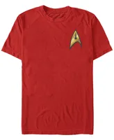 Star Trek Men's Original Series Command Badge Costume Short Sleeve T-Shirt