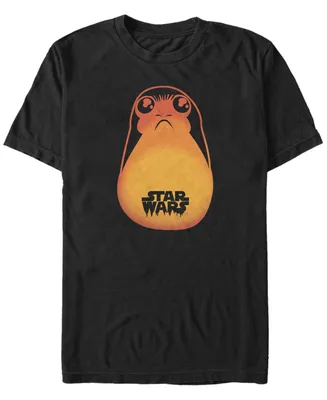 Star Wars Men's Spooky Porg Halloween Short Sleeve T-Shirt