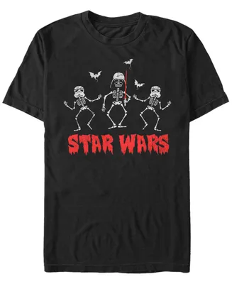 Star Wars Men's Darth Vader Storm trooper Skeletons Short Sleeve T-Shirt