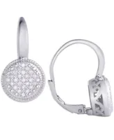 Diamond 1/5 ct. t.w. Round Leverback Earrings in Sterling Silver