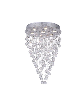 Cwi Lighting Rain Drop 7 Light Flush Mount