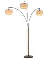Artiva Usa Lumiere Iii 80" Led Arched Floor Lamp Double Layer Shade with Dimmer