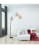 Artiva Usa Luce 84" Led 3-Arch Floor Lamp with Dimmer