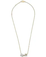 Wrapped Diamond "Queen" 20" Pendant Necklace (1/6 ct. t.w.) in 14k Gold, Created for Macy's