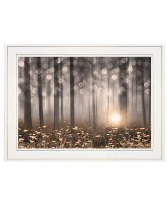 Trendy Decor 4U Enchanted Morning by Lori Deiter, Ready to hang Framed Print, White Frame, 21" x 15"
