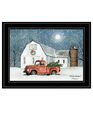 Trendy Decor 4U Wintry Weather by Billy Jacobs, Ready to hang Framed Print, Black Frame, 19" x 15"