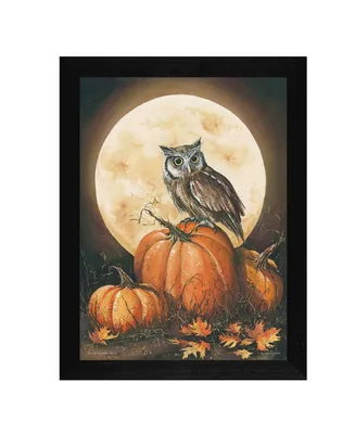 Trendy Decor 4U In the Pumpkin Patch By John Rossini, Printed Wall Art, Ready to hang, Black Frame, 14" x 18"