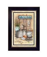 Trendy Decor 4U Another Day in Paradise By Mary June, Printed Wall Art, Ready to hang, Black Frame, 10" x 14"