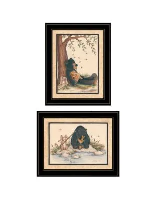 Trendy Decor 4u Gone Fishing 2 Piece Vignette By Mary June Frame Collection