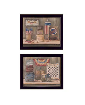 Trendy Decor 4U Sweet Land of Liberty Collection By Pam Britton, Printed Wall Art, Ready to hang, Black Frame, 18" x 14"