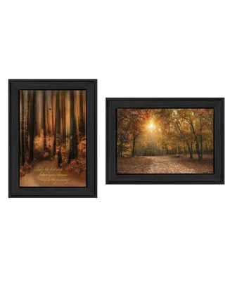 Trendy Decor 4U Autumn Collection By Robin-Lee Vieira, Printed Wall Art, Ready to hang, Black Frame, 48" x 14"