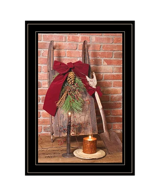 Trendy Decor 4U Let Christmas Live by Billy Jacobs, Ready to hang Framed Print, Black Frame, 15" x 21"