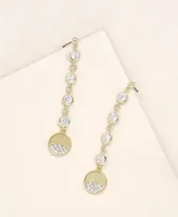 Ettika Dangle Dipped Gold and Crystal Earrings