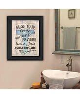 Trendy Decor 4U Bathroom Humor by Debbie DeWitt, Ready to hang Framed Print, Black Frame, 15" x 19"