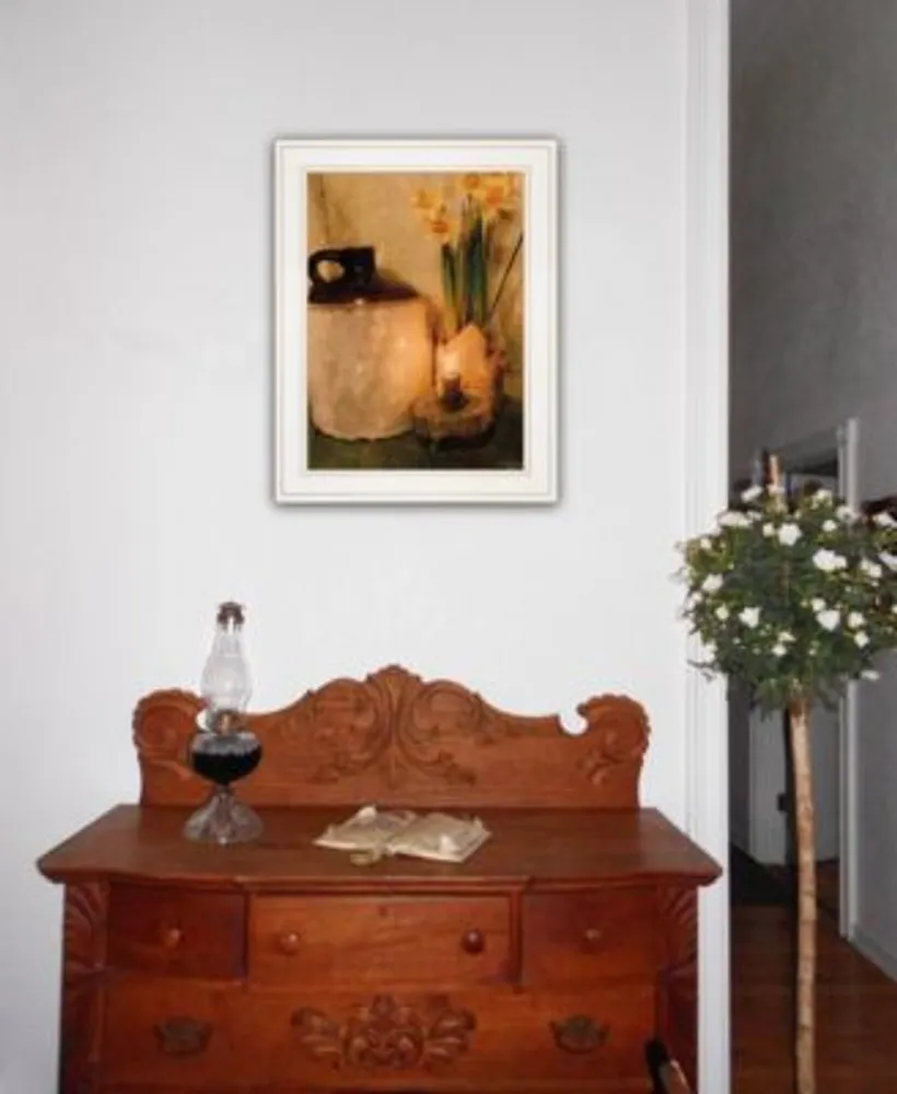 Trendy Decor 4u Daffodils By Candlelight By Anthony Smith Ready To Hang Framed Print Collection