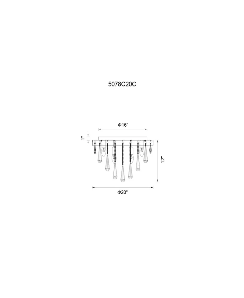 Cwi Lighting Vast 8 Light Flush Mount