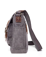 Tsd Brand Turtle Ridge 4-Pocket Canvas Crossbody Bag