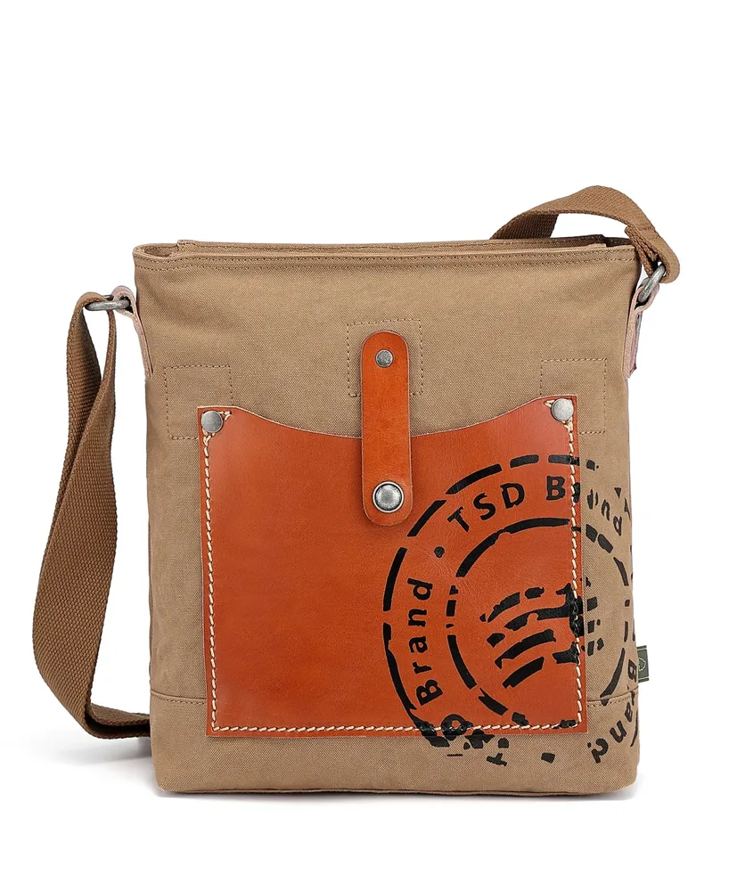 Tsd Brand Super Horse Canvas Crossbody Bag