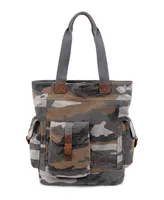 Tsd Brand Camo Canvas Tote Bag