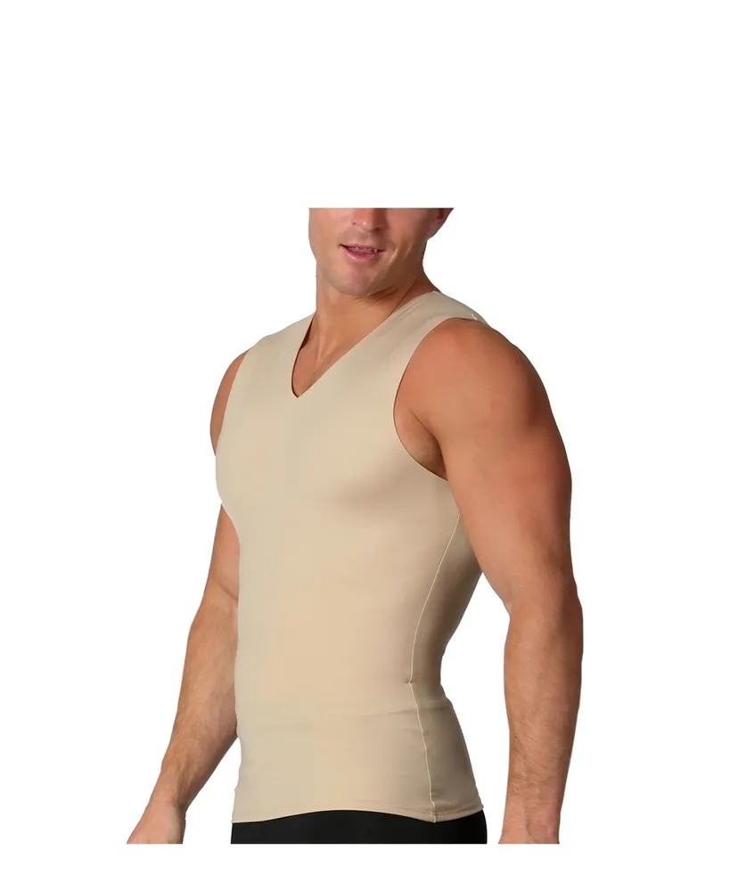 Insta Slim Men's Compression Sleeveless V-Neck T-Shirt