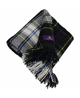 Prince of Scots Highland Tartan Tweed Merino Wool Throw, 55" x 72"