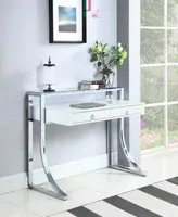 Coaster Home Furnishings Macon 2-Drawer Writing Desk Glossy