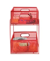 Mind Reader 2 Tier Storage Basket Organizer